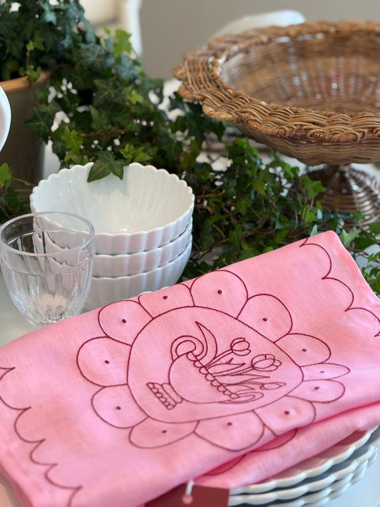 Tulip Placemat ~ Pink & Raspberry