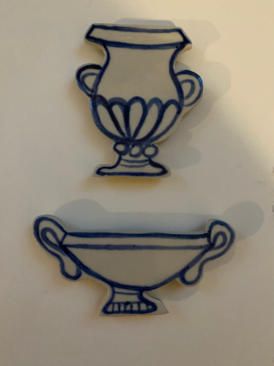 Ceramic Vase Magnets pack of 2 - 22