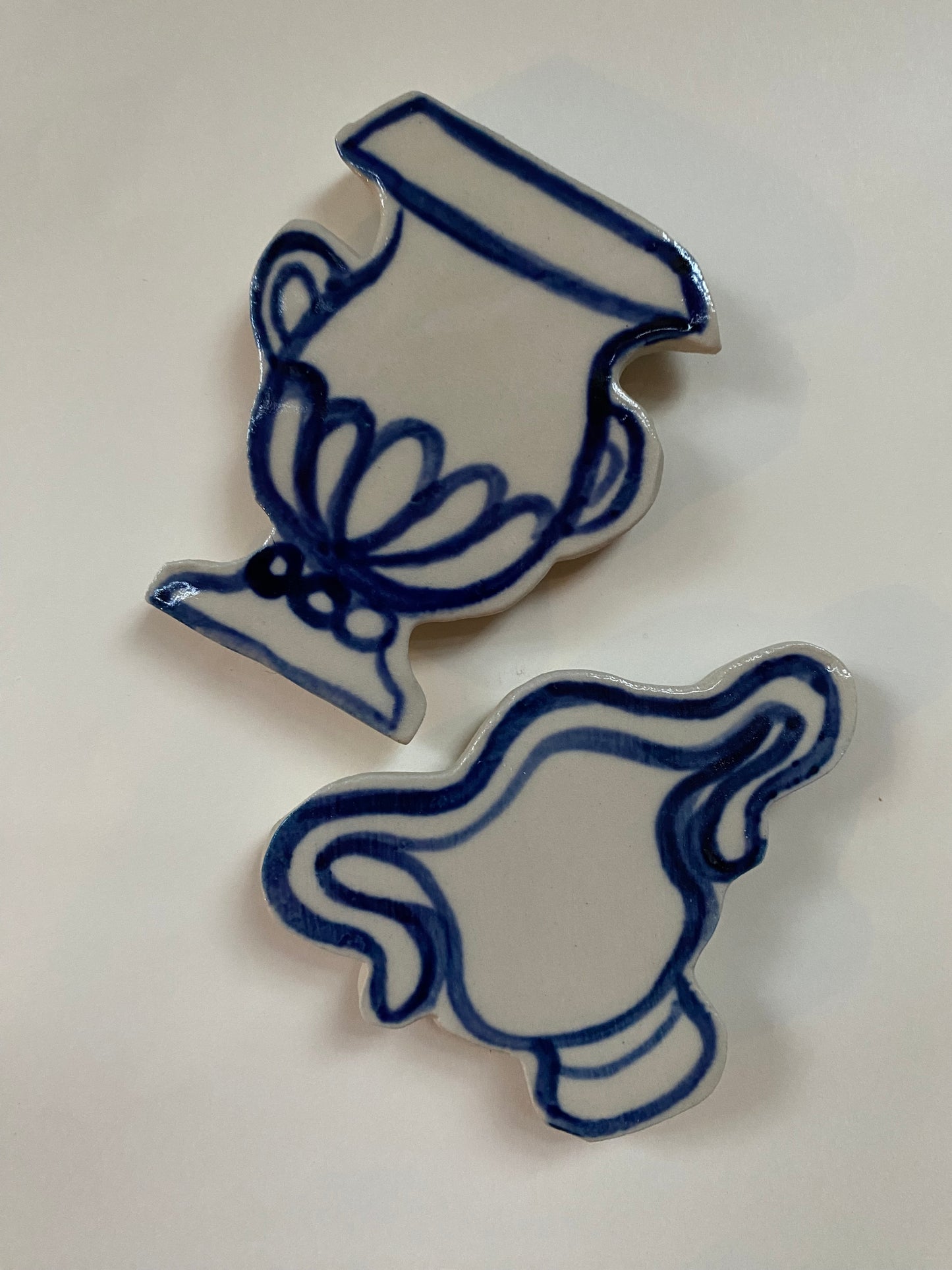 Ceramic Vase Magnets pack of 2 - 09