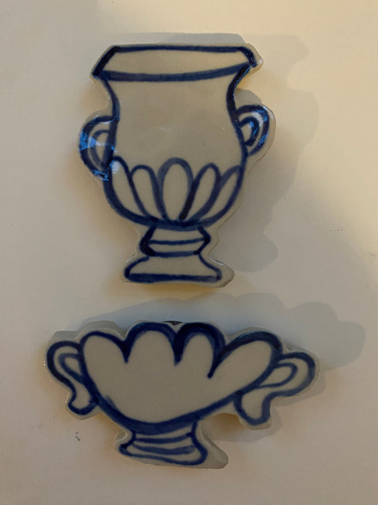 Ceramic Vase Magnets pack of 2 - 23