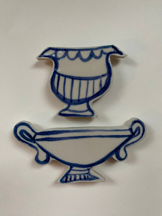 Ceramic Vase Magnets pack of 2 - 06