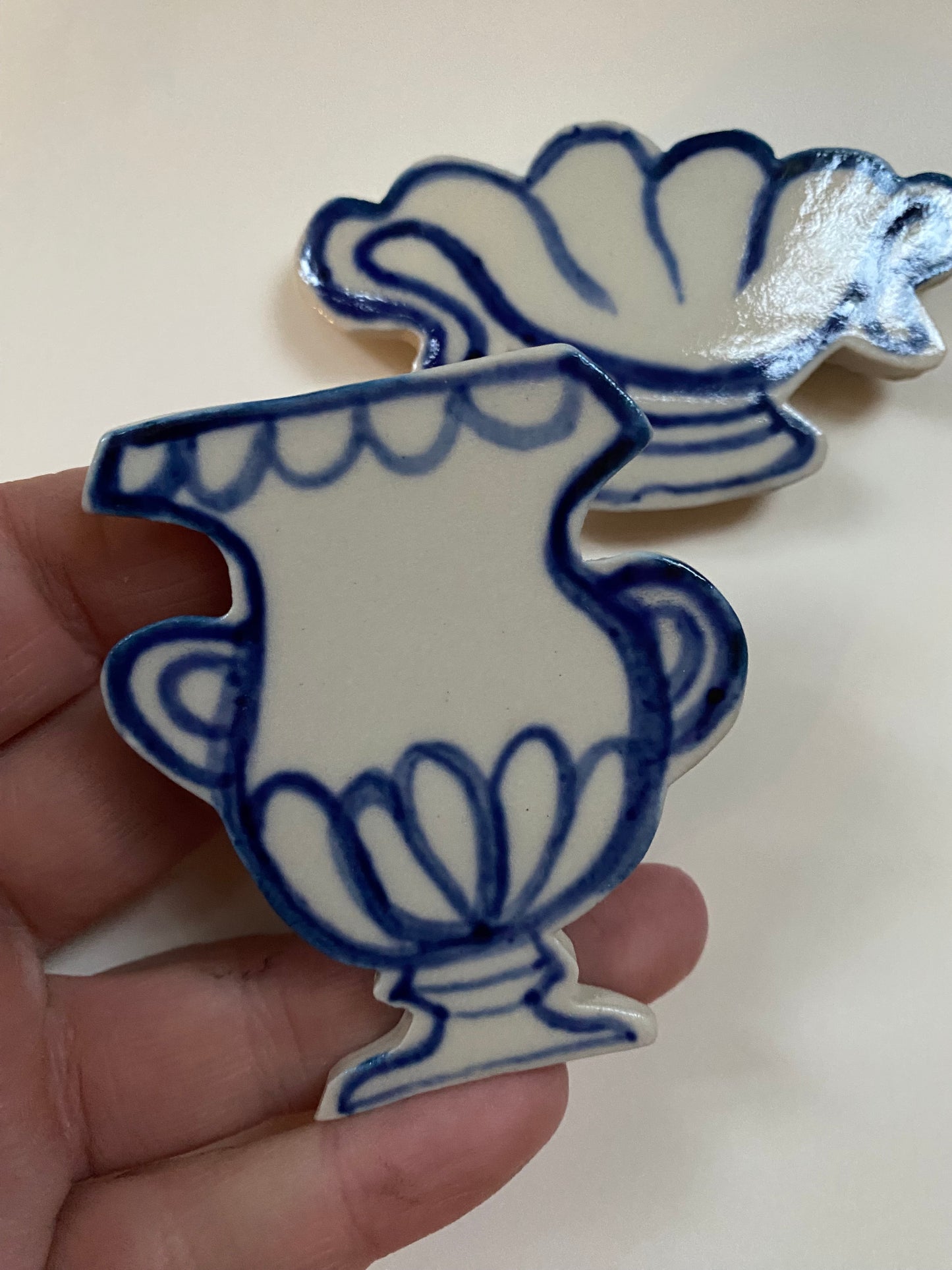 Ceramic Vase Magnets pack of 2 - 02