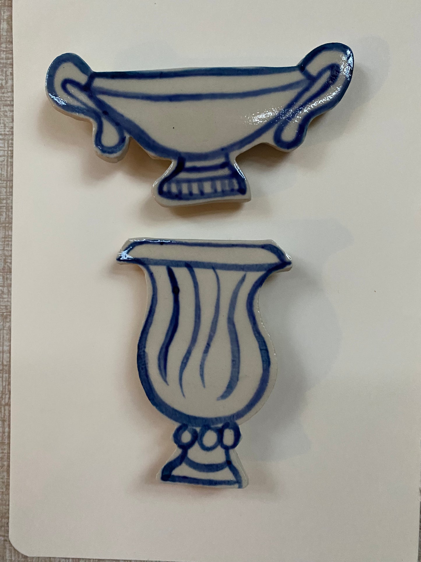 Ceramic Vase Magnets pack of 2 - 11