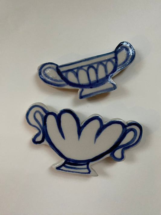Ceramic Vase Magnets pack of 2 - 08