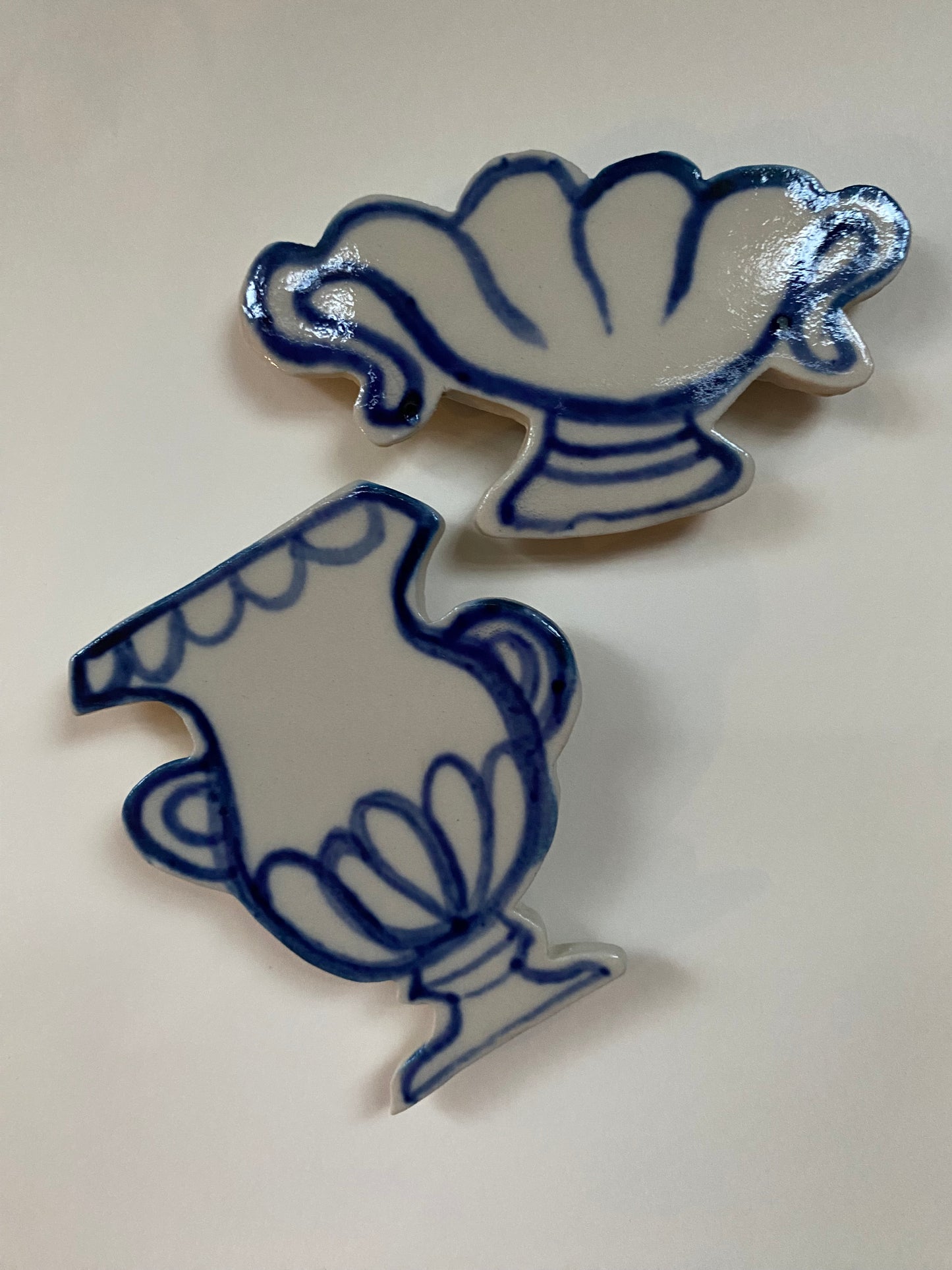 Ceramic Vase Magnets pack of 2 - 02