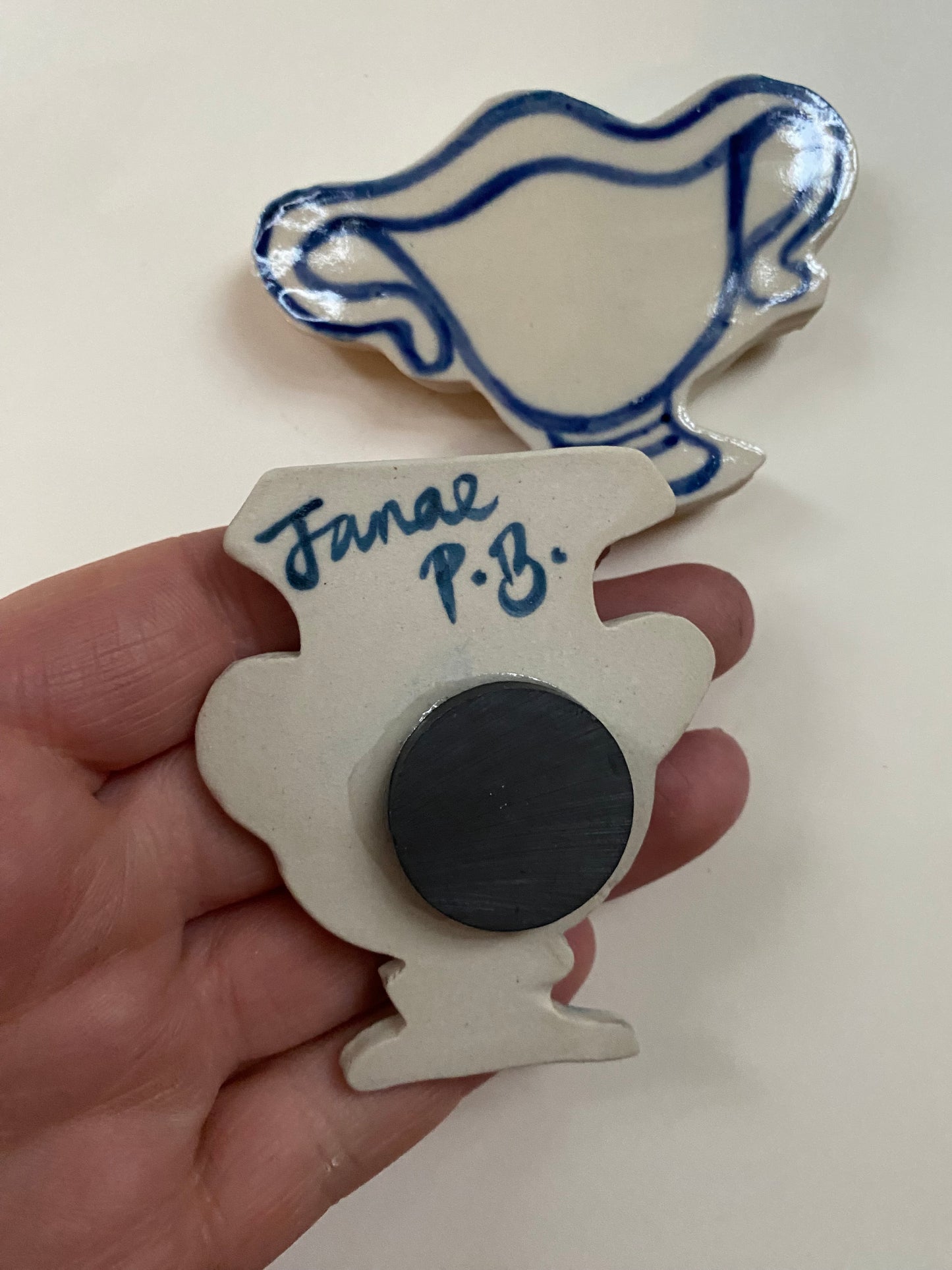 Ceramic Vase Magnets pack of 2 - 17