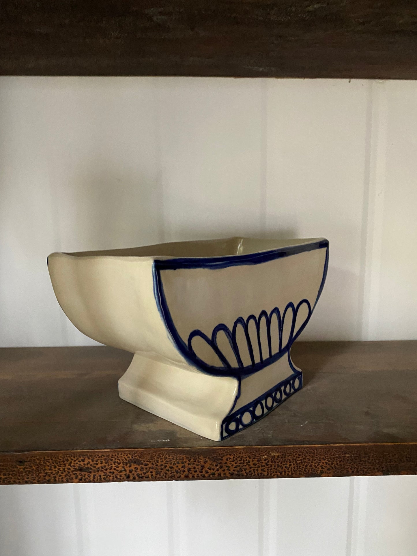 B03 - Cobalt Blue and White Vase