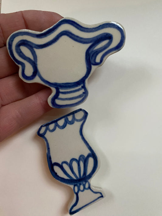 Ceramic Vase Magnets pack of 2 -01