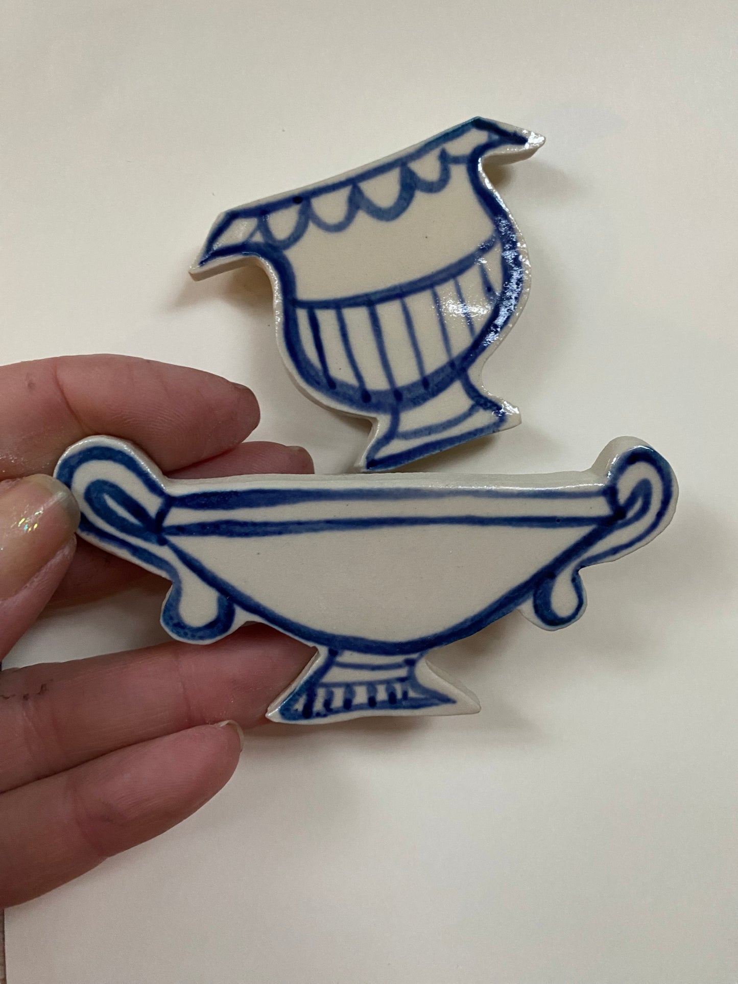 Ceramic Vase Magnets pack of 2 - 06