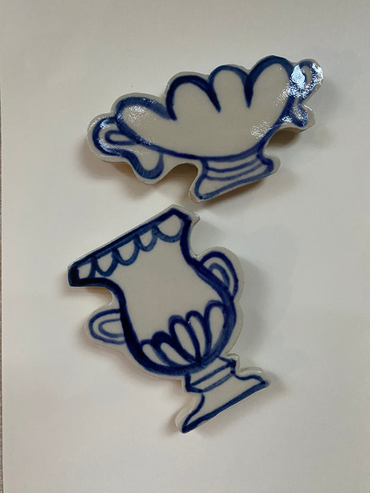 Ceramic Vase Magnets pack of 2 - 05
