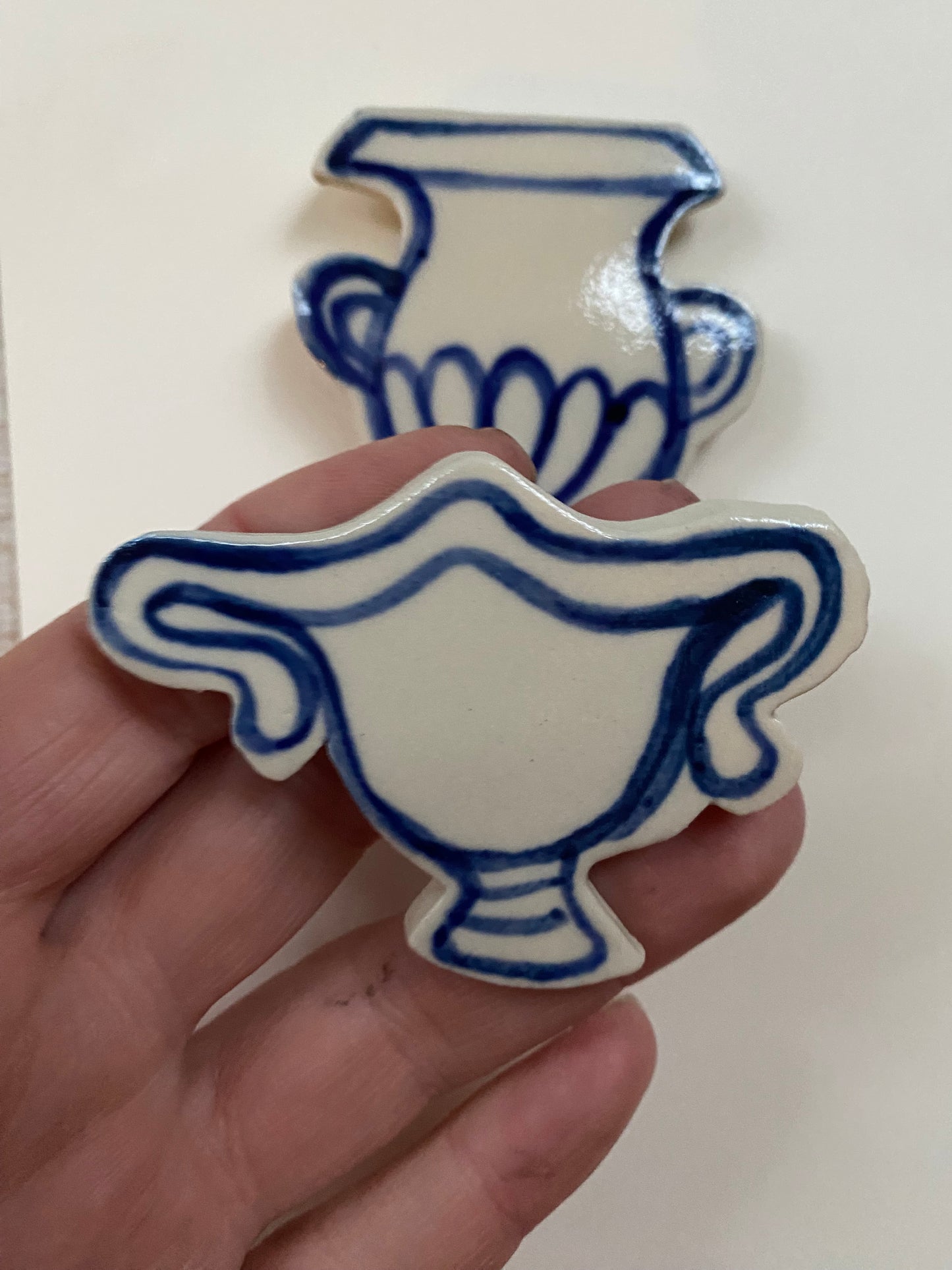 Ceramic Vase Magnets pack of 2 - 13