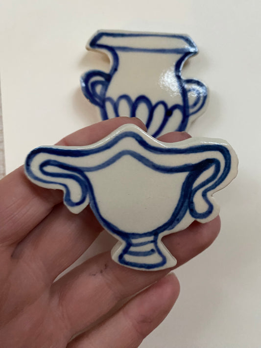 Ceramic Vase Magnets pack of 2 - 13