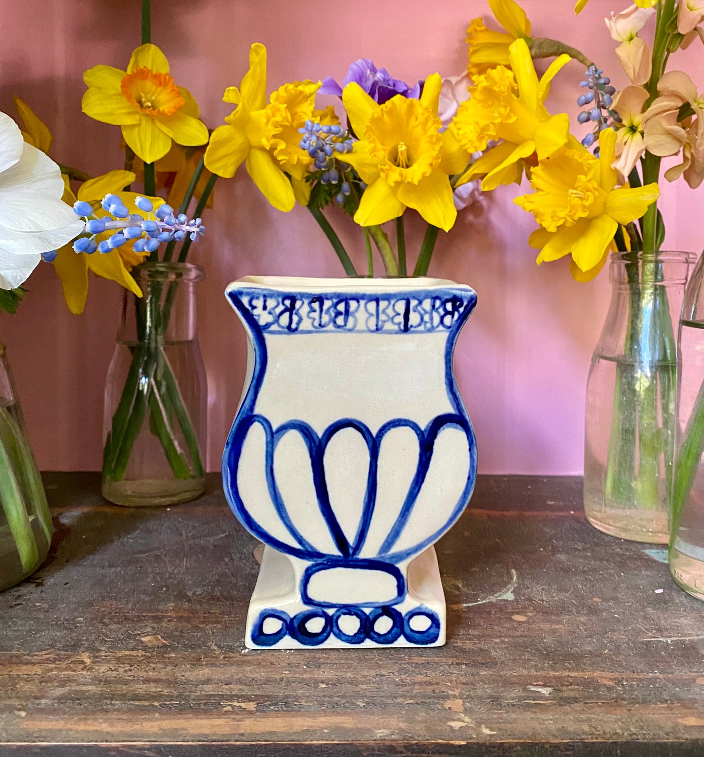 B05 - Cobalt Blue and White Vase