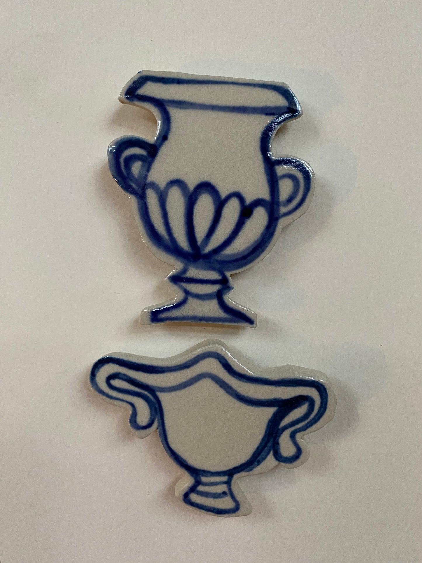 Ceramic Vase Magnets pack of 2 - 13