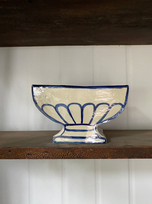 B04 - Cobalt Blue and White Vase
