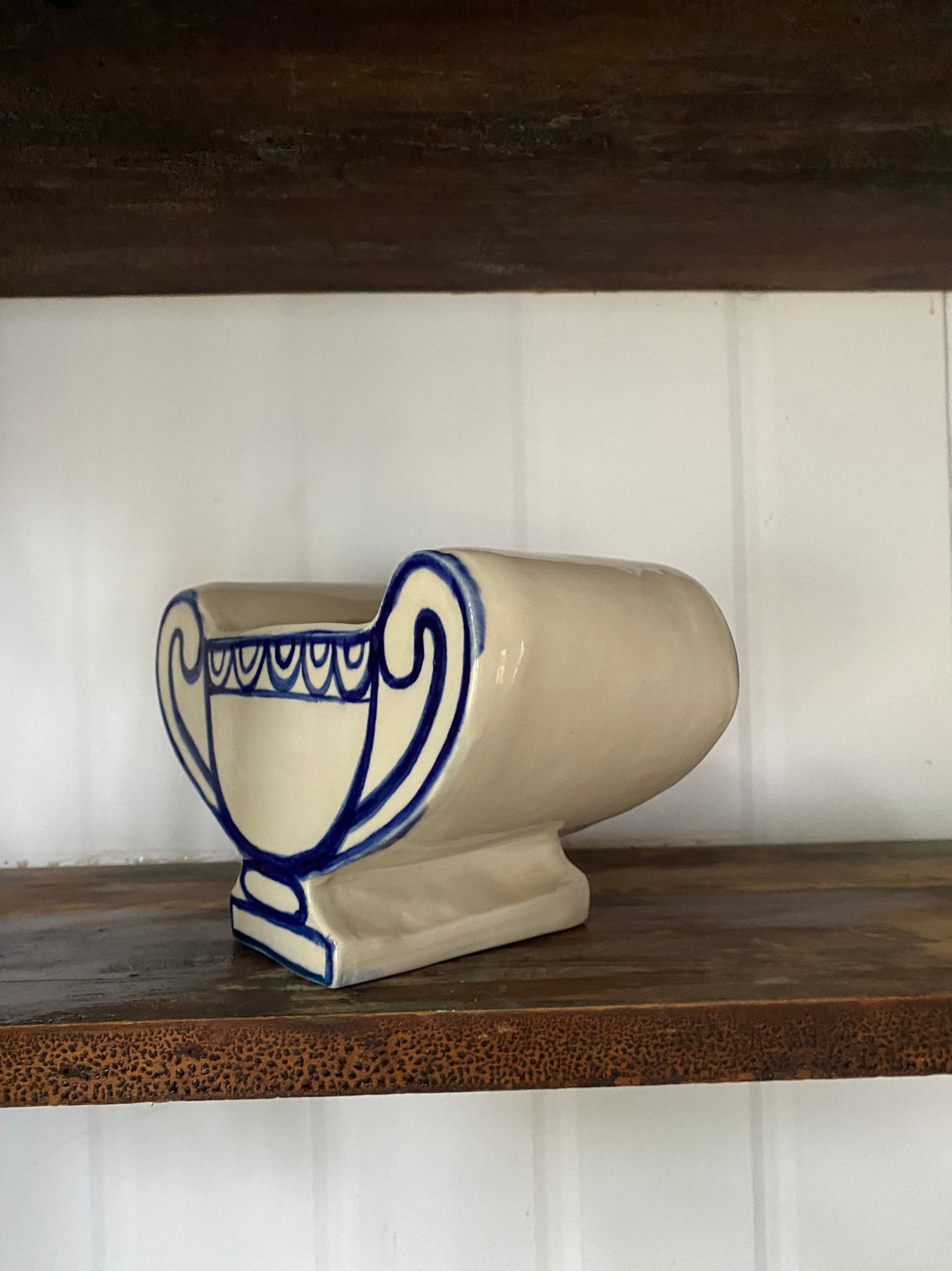 LU03 - Cobalt Blue and White Vase