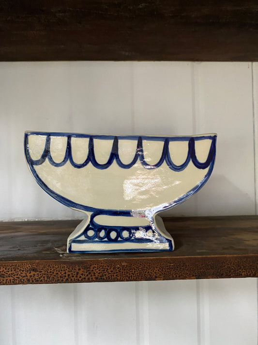 B02 - Cobalt Blue and White Vase