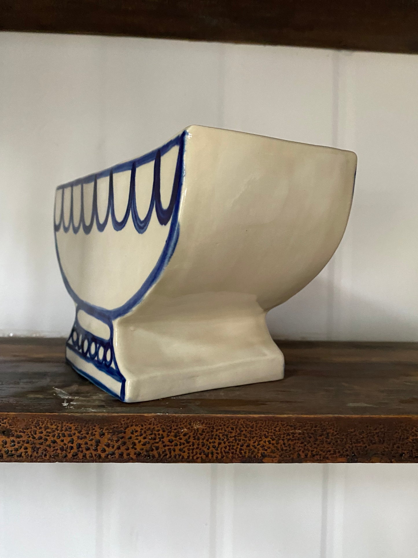 B02 - Cobalt Blue and White Vase